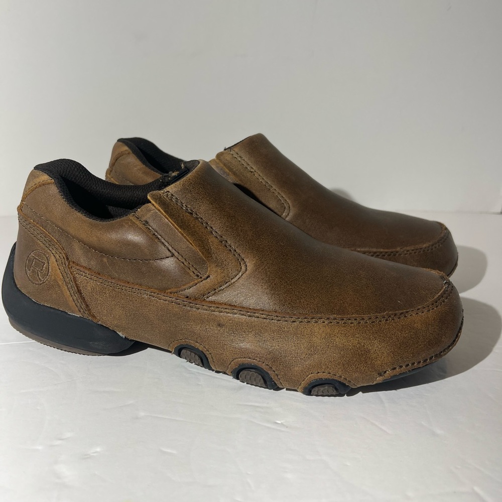 Ropers Brown Leather slip on loafer mules size mens size 8.5